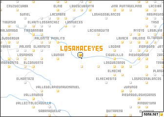 map of Los Amaceyes