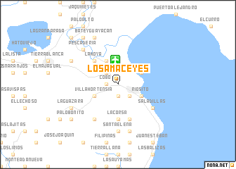 map of Los Amaceyes