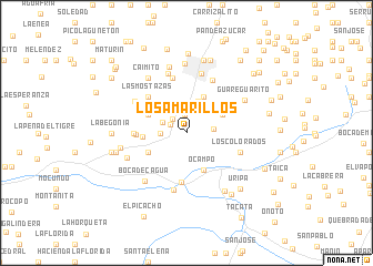 map of Los Amarillos