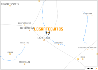 map of Los Anteojitos