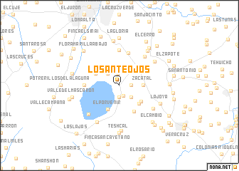 map of Los Anteojos