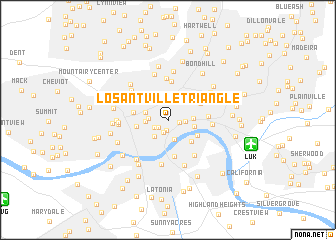 map of Losantville Triangle