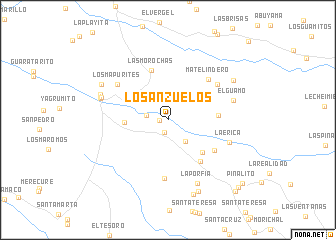 map of Los Anzuelos