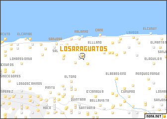 map of Los Araguatos
