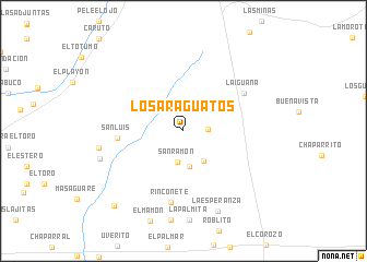 map of Los Araguatos