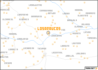 map of Los Araucos