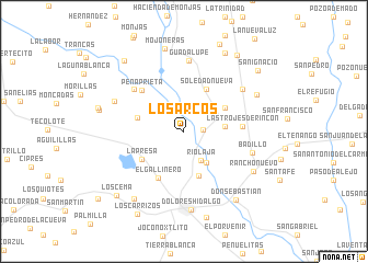 map of Los Arcos