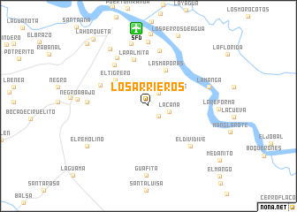 map of Los Arrieros