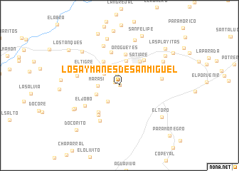 map of Los Aymanes de San Miguel