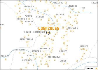 map of Los Azules
