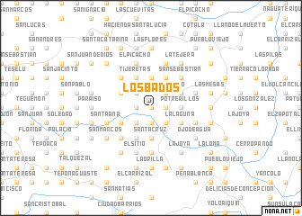 map of Los Bados