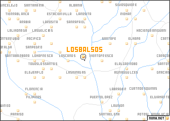 map of Los Balsos