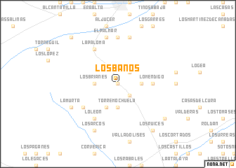 map of Los Baños