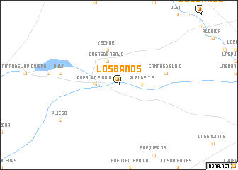 map of Los Baños