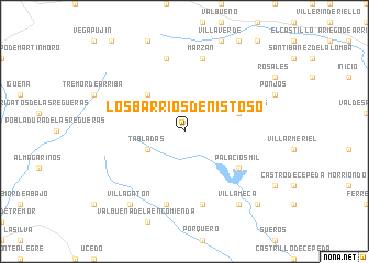map of Los Barrios de Nistoso