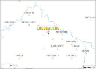 map of Los Bejucos