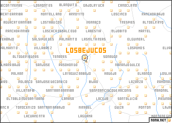 map of Los Bejucos
