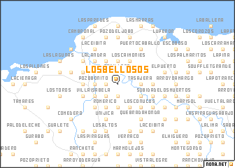 map of Los Bellosos