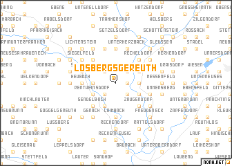 map of Losbergsgereuth