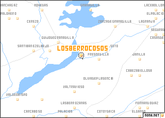 map of Los Berrocosos