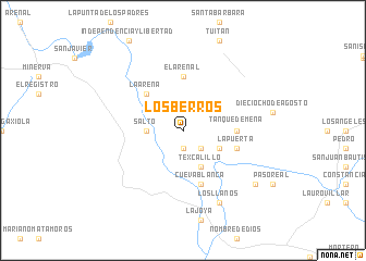 map of Los Berros