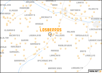 map of Los Berros