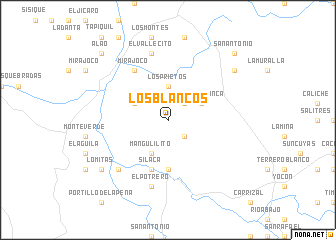 map of Los Blancos