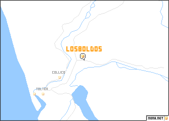 map of Los Boldos