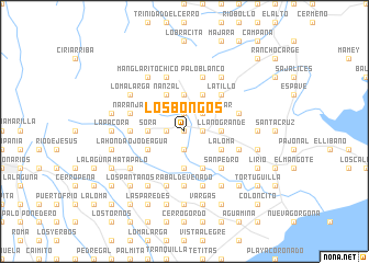 map of Los Bongos