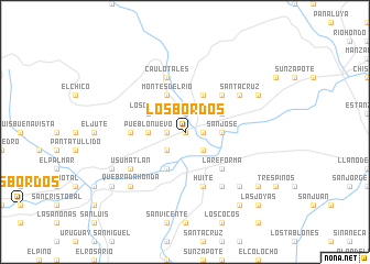 map of Los Bordos