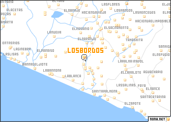 map of Los Bordos