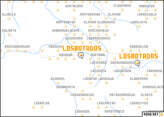 map of Los Botados