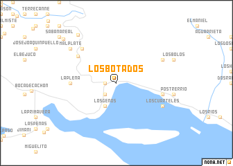 map of Los Botados