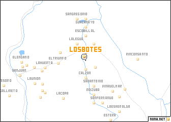 map of Los Botes