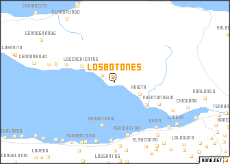 map of Los Botones