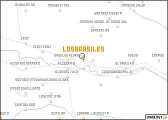 map of Los Brasiles