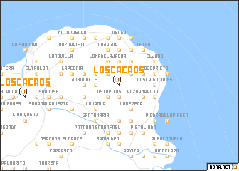 map of Los Cacaos