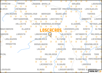 map of Los Cacaos