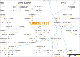 map of Los Calates