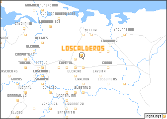 map of Los Calderos