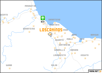 map of Los Caminos