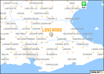 map of Los Caños