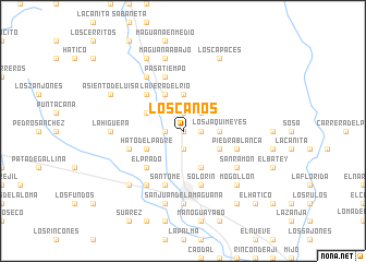 map of Los Caños