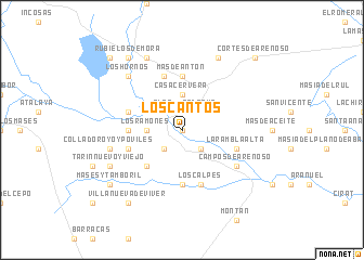 map of Los Cantos