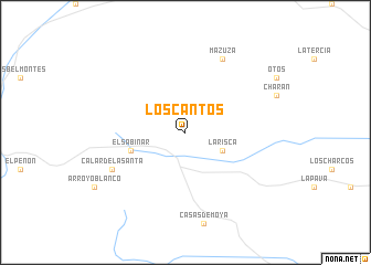 map of Los Cantos