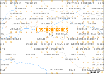 map of Los Caránganos