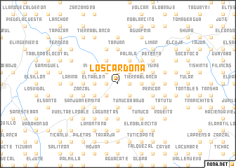 map of Los Cardona