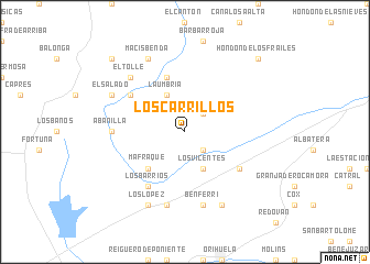 map of Los Carrillos