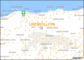 map of Los Castillitos
