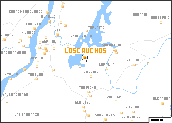 map of Los Cauchos